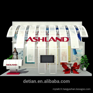 Detian offre la cabine d&#39;exposition modulaire portative d&#39;affichage en aluminium du commerce 10X20 / stand en aluminium de foire d&#39;exposition